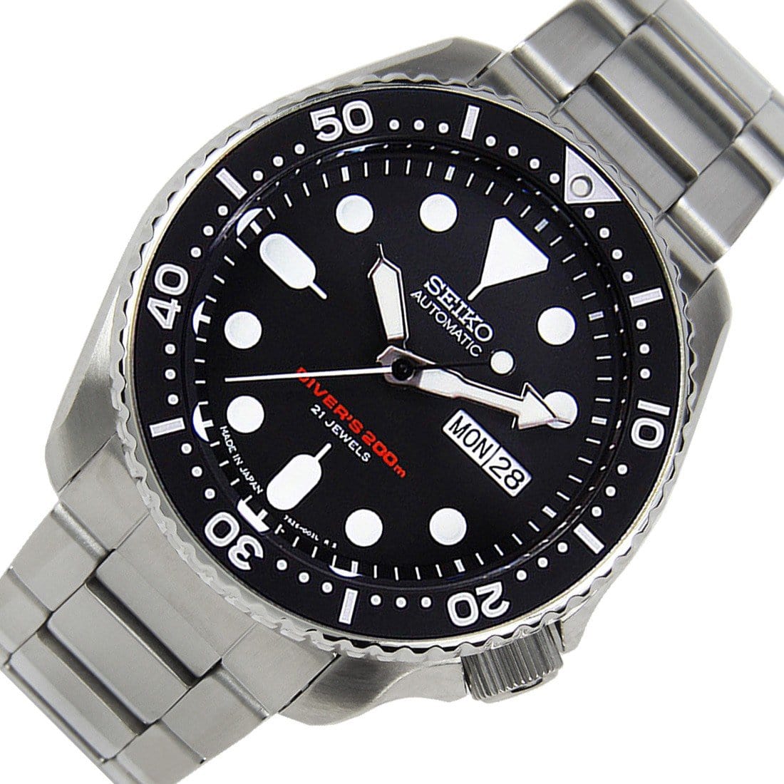 Seiko Japan Automatic Solid Oyster Watch SKX007 SKX007J1
