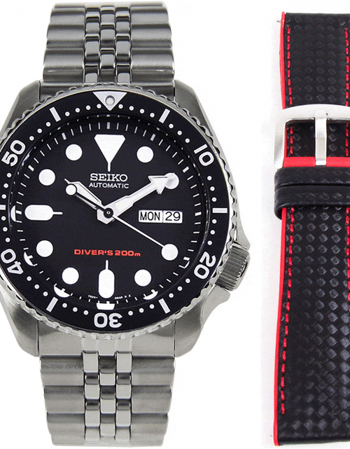 Load image into Gallery viewer, SKX007K2 SKX007K Seiko Automatic 200M Analog Male Divers Watch with Extra Strap
