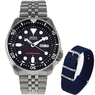 SKX007K2 SKX007 Seiko Automatic Analog Mens Dive Watch with Extra Strap