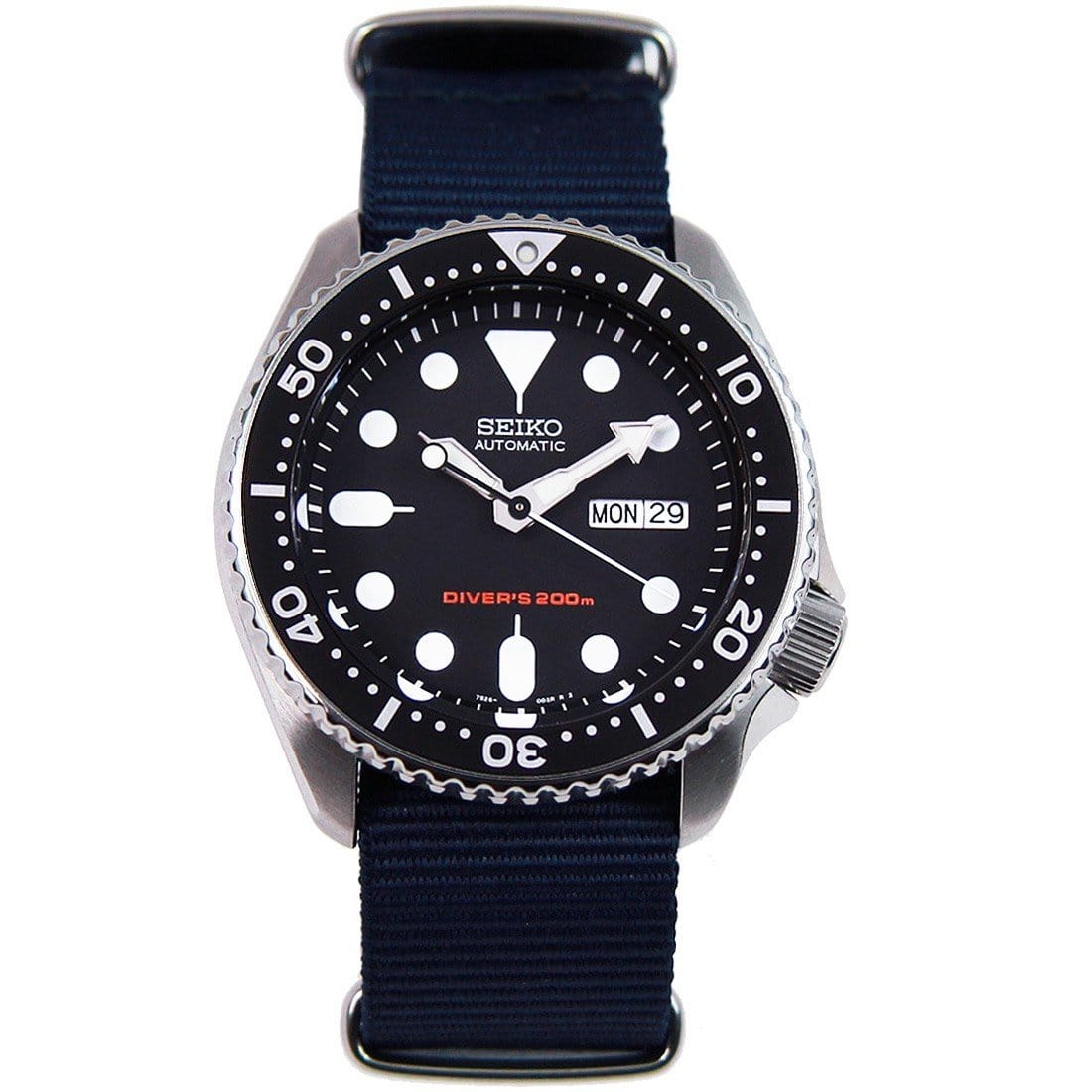 SKX007K2 SKX007 Seiko Automatic Analog Mens Dive Watch with Extra Strap