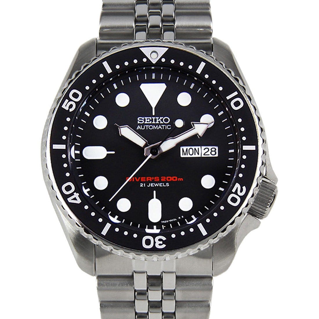 SKX007K2 SKX007 Seiko Automatic Analog Male Divers Watch with Extra Bracelet