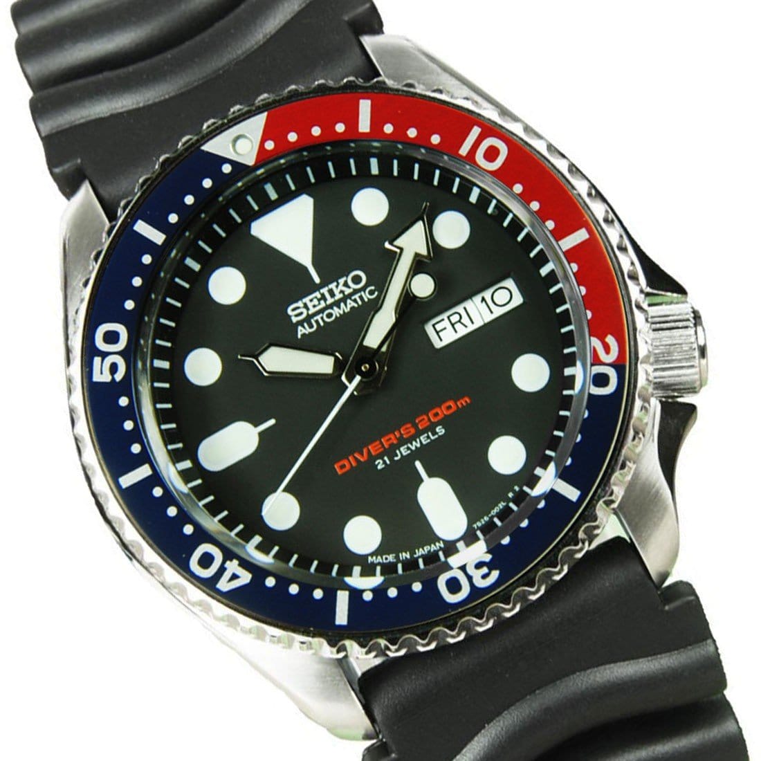 SKX009J SKX009J1 Seiko Automatic 21 Jewels Male Divers Watch w/ Extra Strap