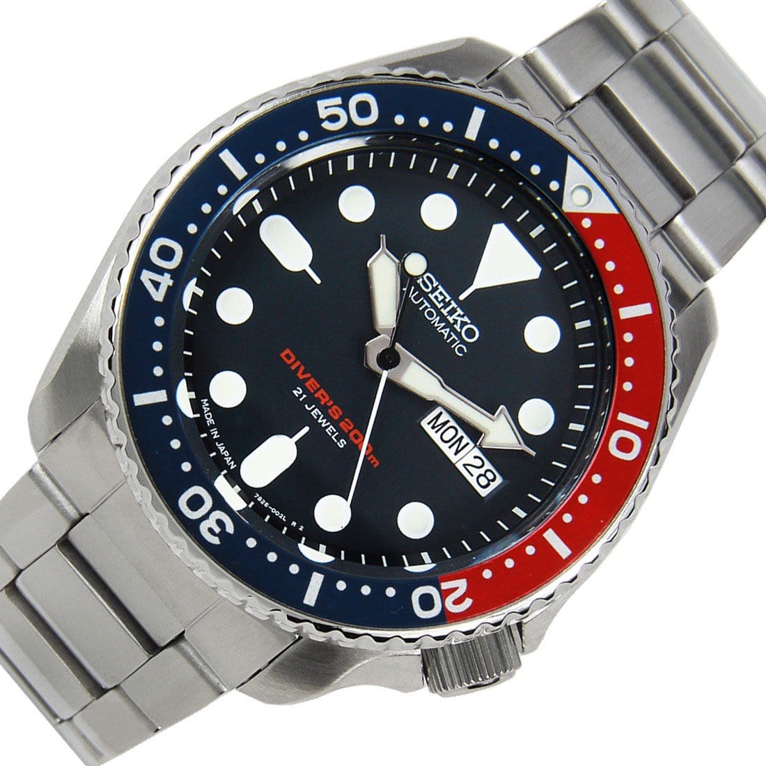 Seiko Automatic Solid Oyster Divers Watch SKX009 SKX009J1