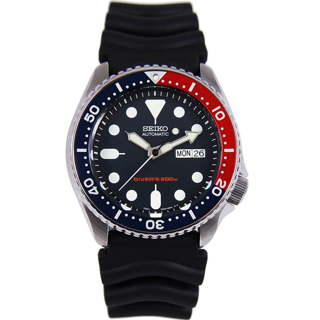 SKX009K1 SKX009K Seiko Automatic 200M Mens Dive Watch with Extra Strap