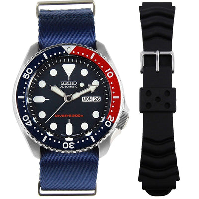 SKX009K1 SKX009K Seiko Automatic 200M Mens Dive Watch with Extra Strap