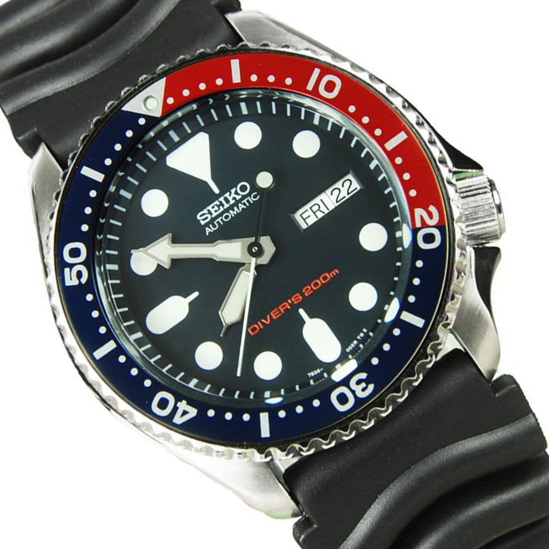 SKX009K1 SKX009K Seiko Automatic 200M Analog Male Divers Watch with Extra Strap