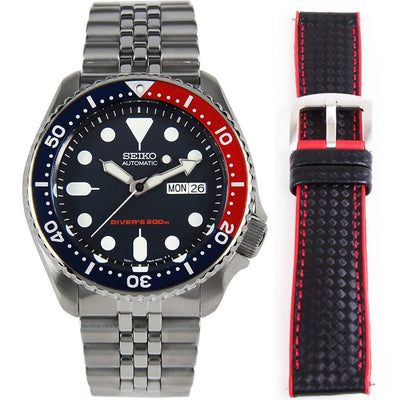 SKX009K2 SKX009K Seiko Automatic Analog Mens Dive Watch with Extra Strap