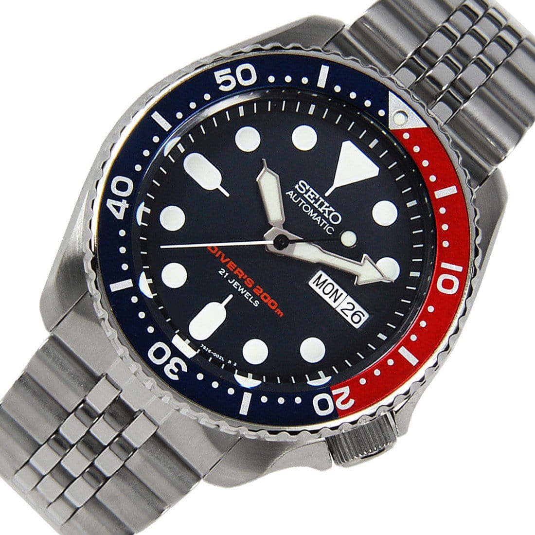 Seiko Automatic Pepsi Bezel Jubilee Dive Watch SKX009 SKX009K2