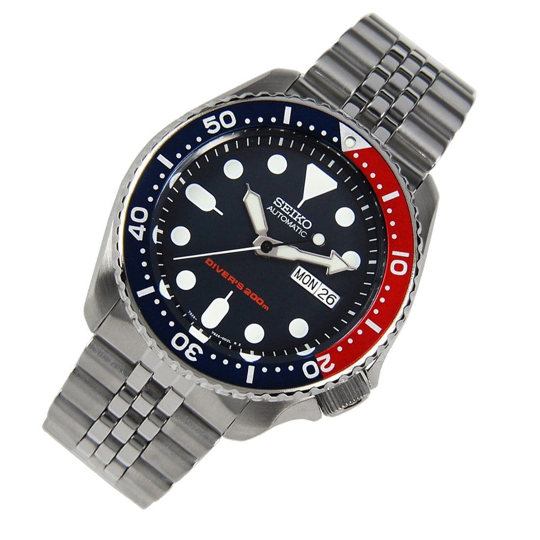 SKX009K2 SKX009 Seiko Automatic Analog Male Divers Watch with Extra Strap