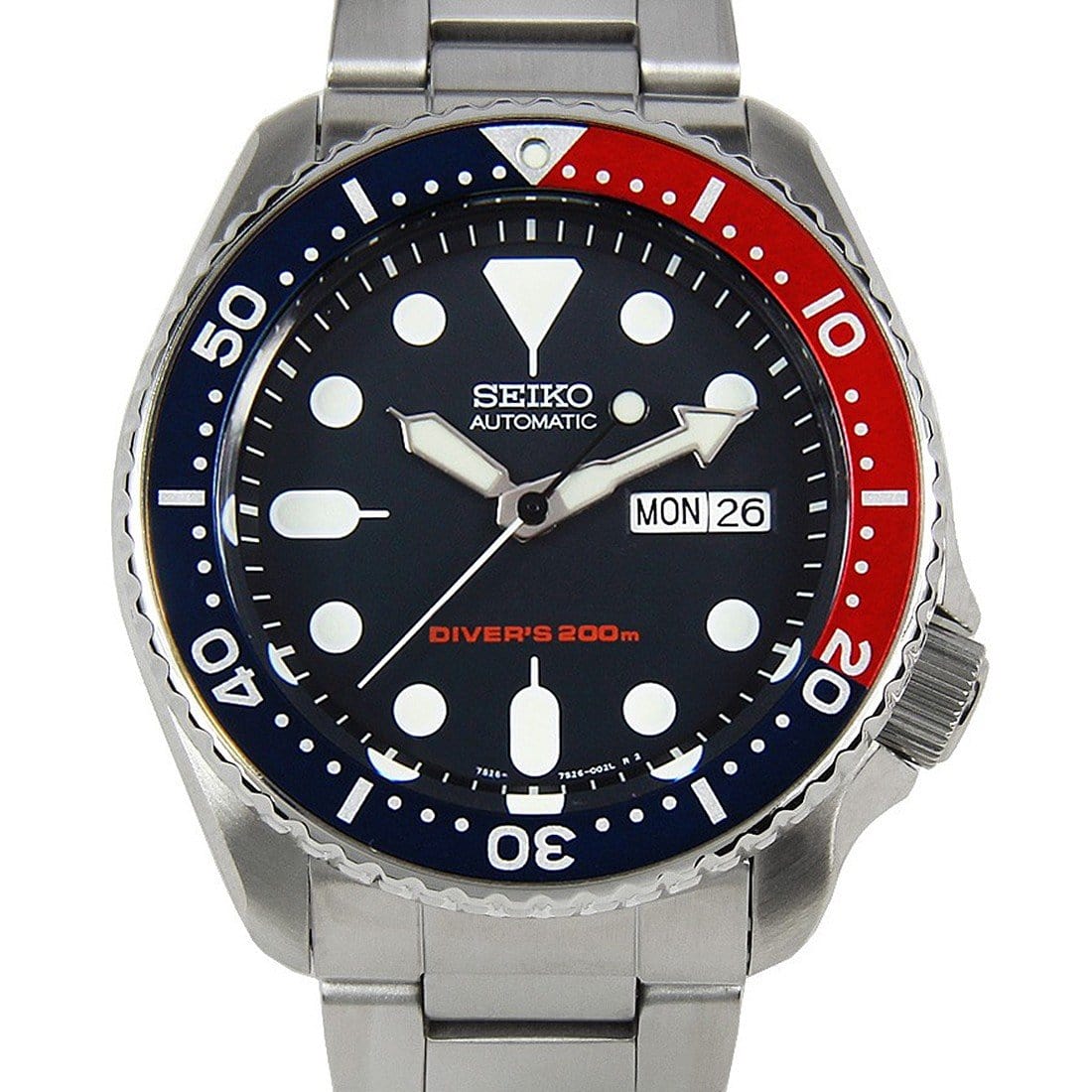 Seiko Automatic Oyster Stainless Steel Diving Watch SKX009 SKX009K2