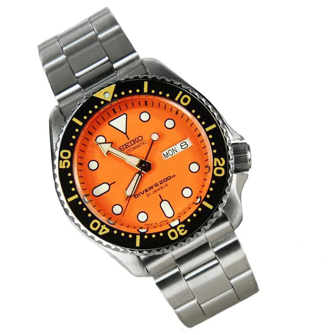 Seiko Automatic Japan Solid Oyster Watch SKX011J1 SKX011