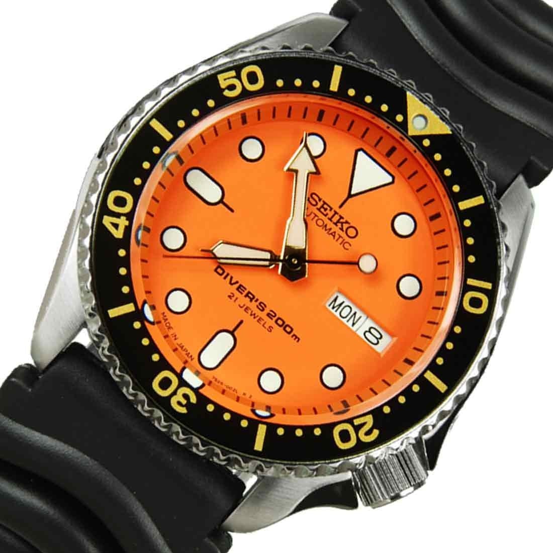 Seiko Automatic 21 Jewels Mens Dive Watch w/ EXTRA STRAP SKX011J SKX011J1
