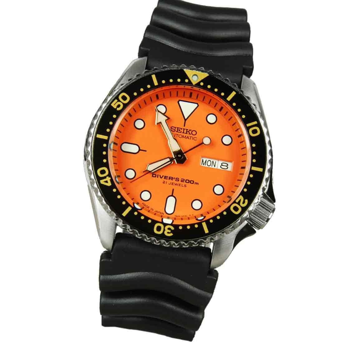 SKX011J SKX011J1 Seiko Automatic 21 Jewels Male Divers Watch + Extra Strap