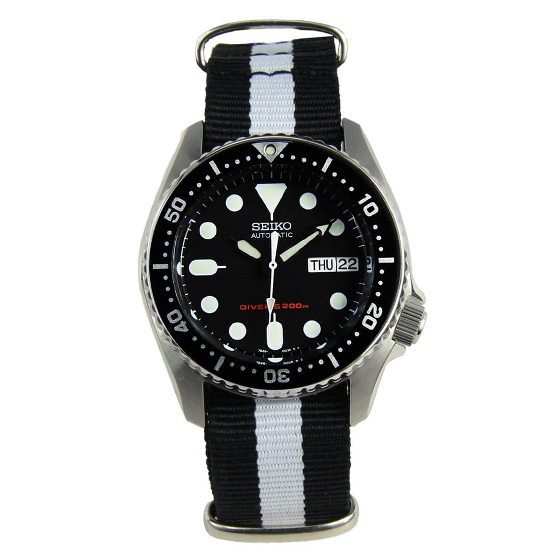 SKX013 SKX013K1 Seiko Automatic Gents Watch with Extra Nylon Strap