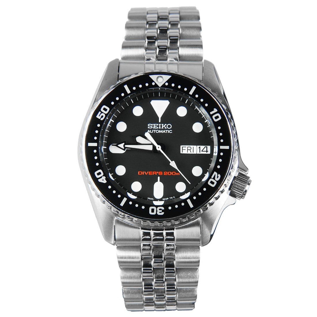 Seiko Automatic Luminous Watch SKX013 SKX013K1 with Leather Strap