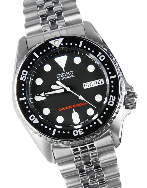 Load image into Gallery viewer, Seiko Automatic Luminous Watch SKX013 SKX013K1 with Leather Strap
