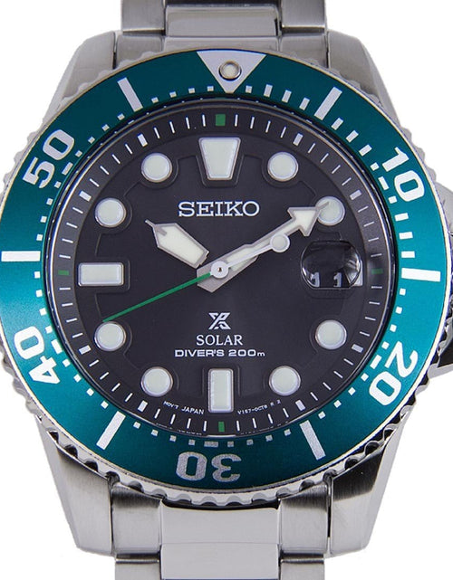 Load image into Gallery viewer, SNE451P1 SNE451 Seiko Prospex Solar Analog Black Dial Mens Dive Watch

