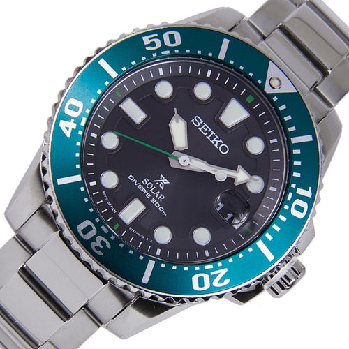SNE451P1 SNE451 Seiko Prospex Solar Analog Black Dial Mens Dive Watch