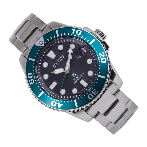 SNE451P1 SNE451 Seiko Prospex Solar Analog Black Dial Mens Dive Watch