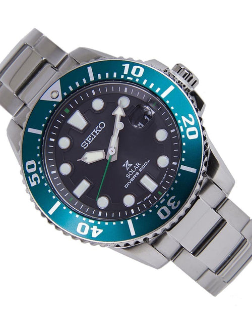Load image into Gallery viewer, SNE451P1 SNE451 Seiko Prospex Solar Analog Black Dial Mens Dive Watch
