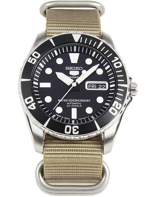 Load image into Gallery viewer, SNZF17J2 SNZF17 Seiko 5 Sports Diving Watch with Nylon Band

