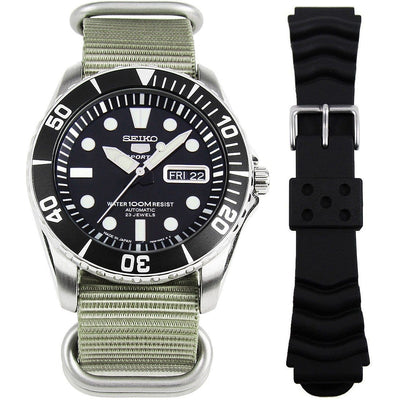 Seiko 5 Sports Scuba Divers Watch SNZF17J2 SNZF17 w/ Extra Band