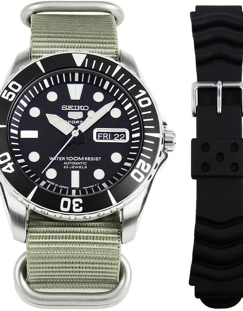 Load image into Gallery viewer, Seiko 5 Sports Scuba Divers Watch SNZF17J2 SNZF17 w/ Extra Band
