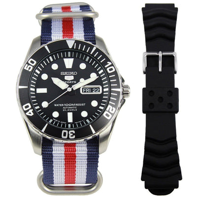 Seiko 5 Sports 100m Watch with Addt'l Strap SNZF17J SNZF17J2