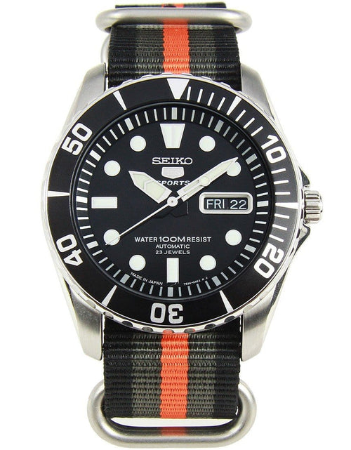 Load image into Gallery viewer, SNZF17J2 SNZF17 Seiko 5 Sports Automatic Watch with EXTRA STRAP

