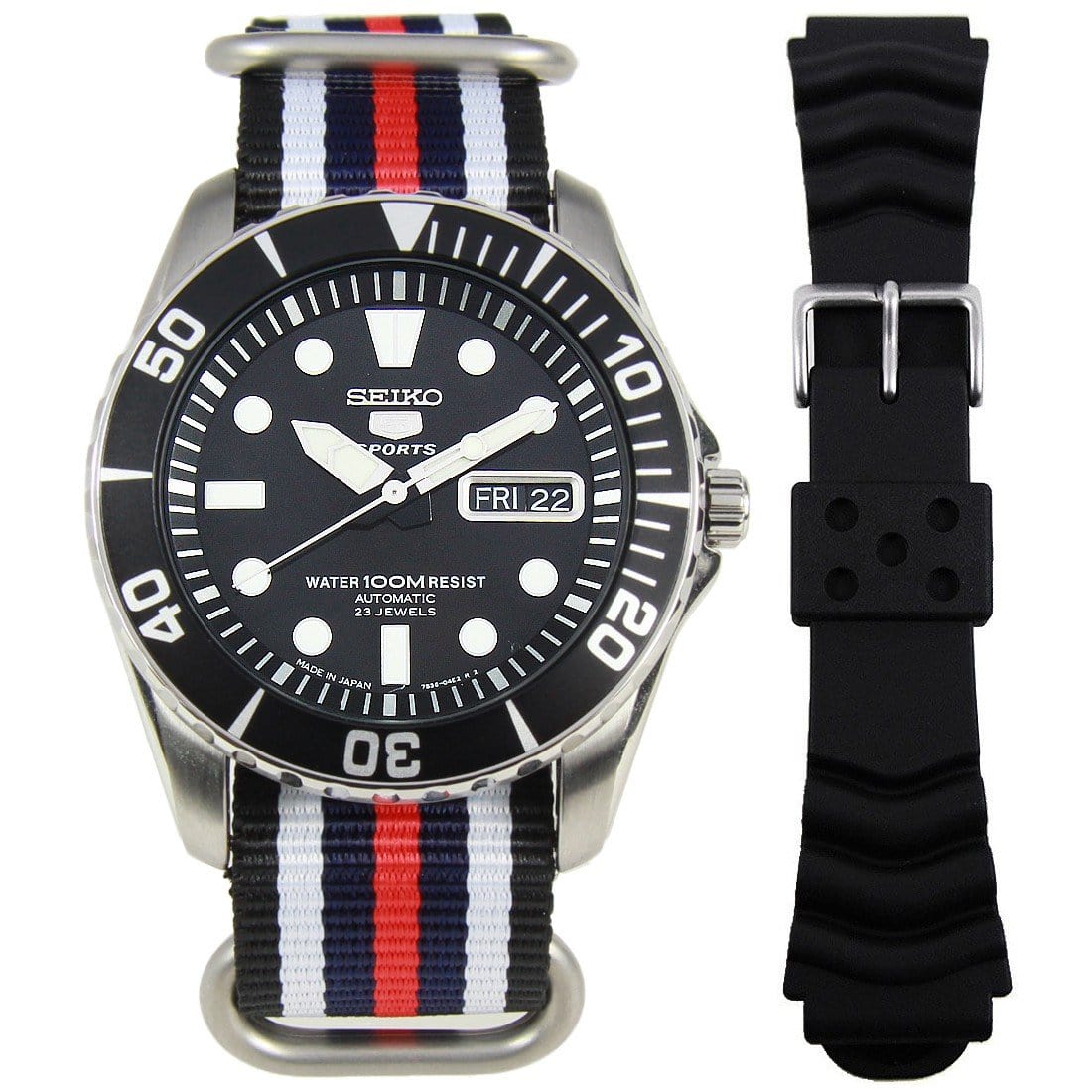 Seiko 5 Sports Automatic Watch with Extra Bracelet SNZF17 SNZF17J2