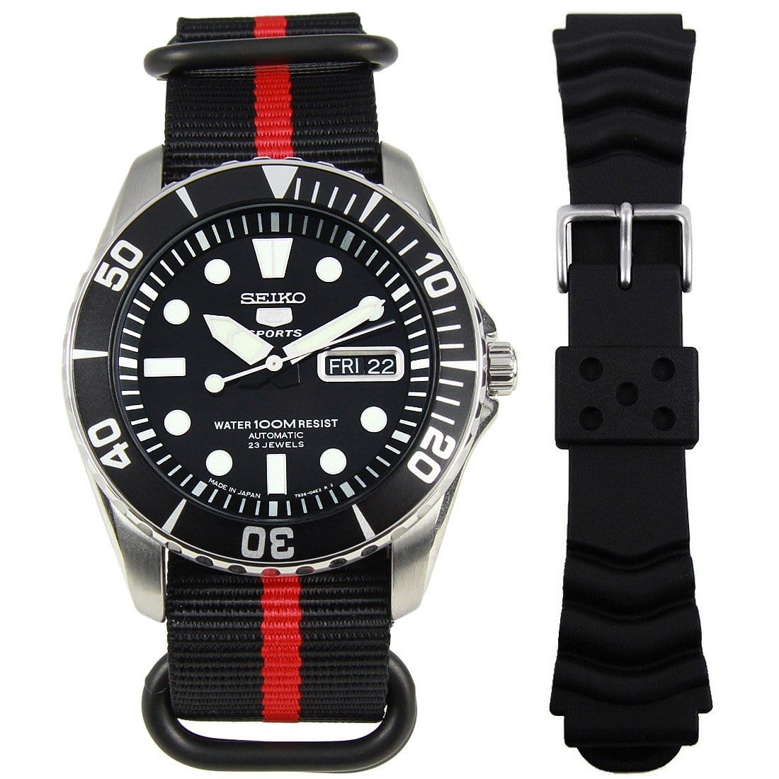 Sports Automatic 23 Jewels 100m Snzf17k1 Seiko Seiko Watch