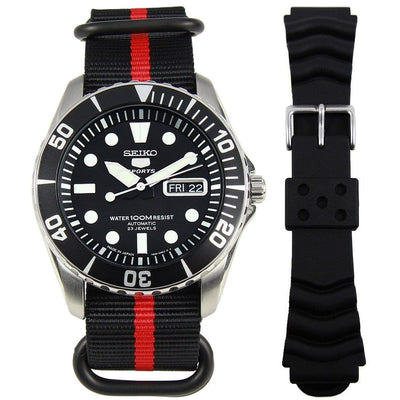 Seiko 5 Sports 23 Jewels Watch with Extra Band SNZF17J SNZF17J2