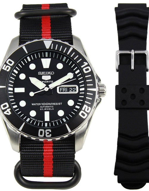 Load image into Gallery viewer, Seiko 5 Sports 23 Jewels Watch with Extra Band SNZF17J SNZF17J2
