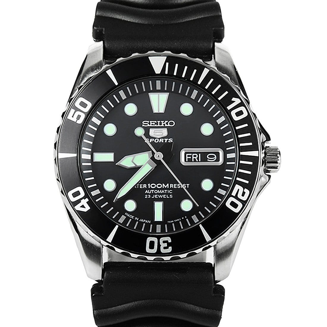 Seiko 5 Sports Automatic Divers Watch SNZF17J SNZF17J2 with Extra Strap