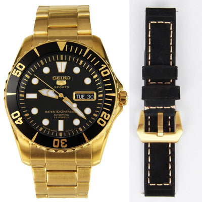 Seiko 5 Sports Divers Watch SNZF22J1 SNZF22 with Extra Bracelet