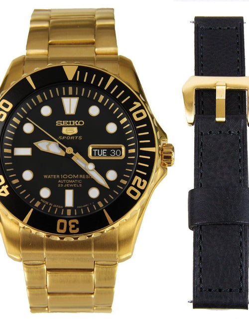 Load image into Gallery viewer, SNZF22J1 SNZF22 Seiko 5 Sports Divers Watch with Extra Strap
