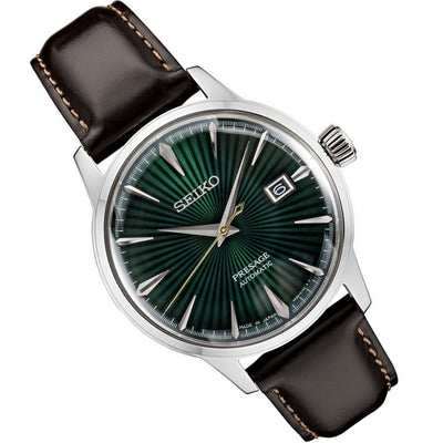 SRPD37J1 SRPD37 Seiko Presage Mockingbird Cocktail Mens Leather Watch
