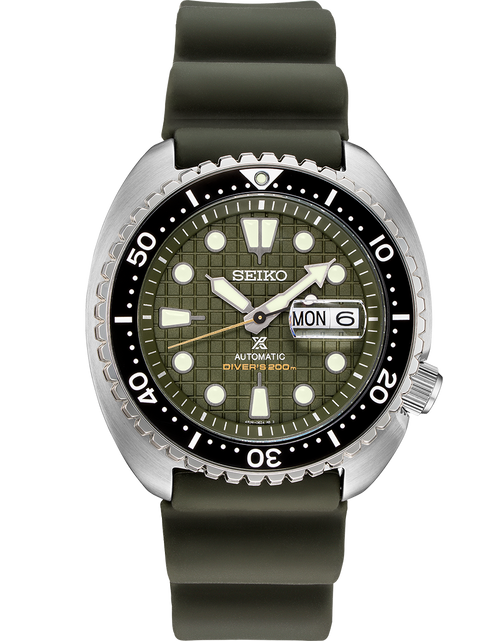 Load image into Gallery viewer, Seiko Prospex SRPE05 King Turtle Green Dial
