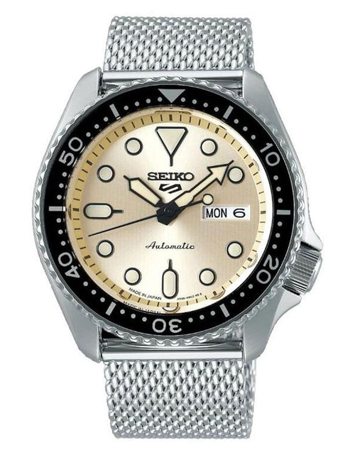 Load image into Gallery viewer, Seiko 5 Sports SRPE75K1 SRPE75K SRPE75 Automatic Mesh Stainless Steel Watch
