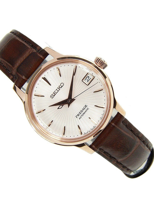 Load image into Gallery viewer, SRRY028J SRRY028 Seiko Presage Automatic Leather Strap Female Casual Watch
