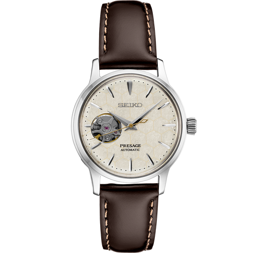Seiko Presage SSA781 Limited Edition "Star Bar" Automatic Dress Ladies Watch with Open Heart