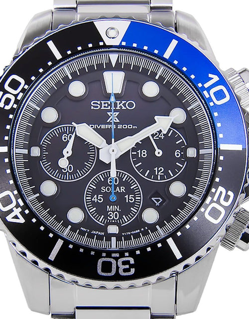 Load image into Gallery viewer, Seiko Solar Chronograph Watch SSC017P1 SSC017 with Extra Band
