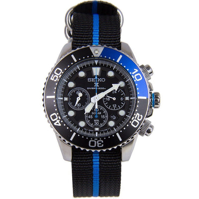 Seiko Solar Chronograph Watch SSC017P1 SSC017 with Extra Band