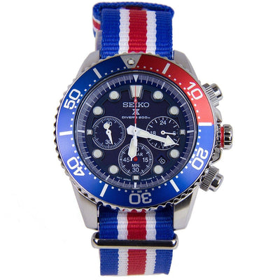 Seiko Solar Divers Watch wih Nylon Strap SSC019P1 SSC019