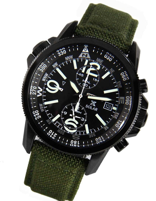 Load image into Gallery viewer, Seiko Solar Prospex Green Military Watch SSC295 SSC295P1
