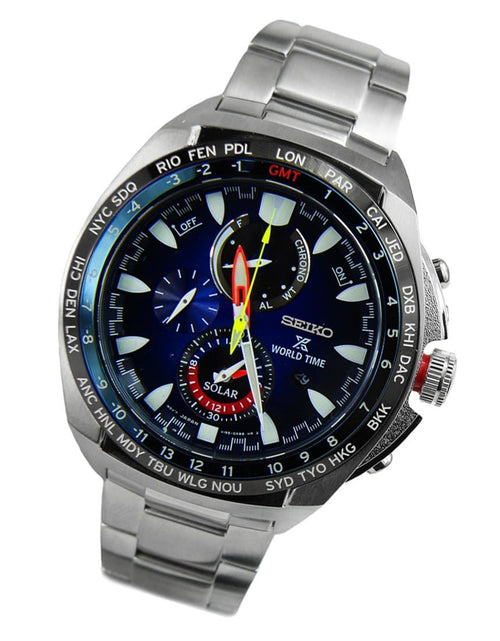 Load image into Gallery viewer, SSC549P1 SSC549 Seiko Prospex Solar 100M World Time Mens Sports Watch
