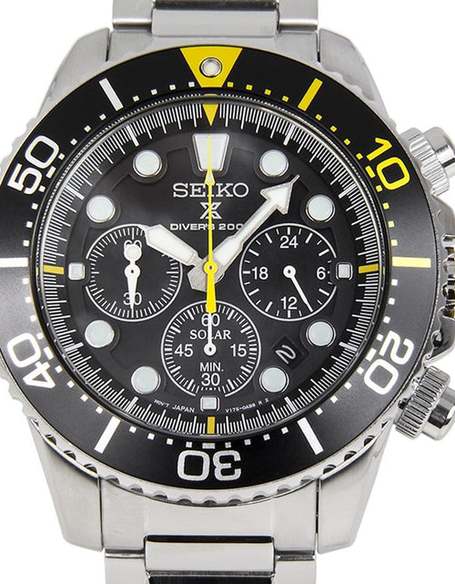 Load image into Gallery viewer, Seiko Prospex Solar 200M Chronograph Mens Dive Watch SSC613P1 SSC613
