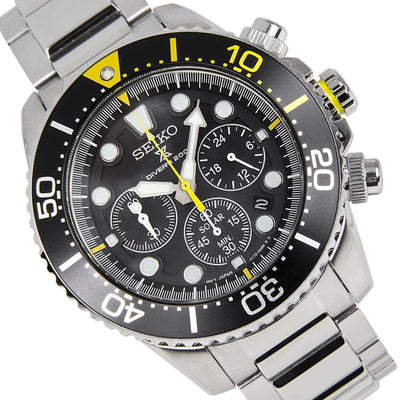Seiko Prospex Solar 200M Chronograph Mens Dive Watch SSC613P1 SSC613