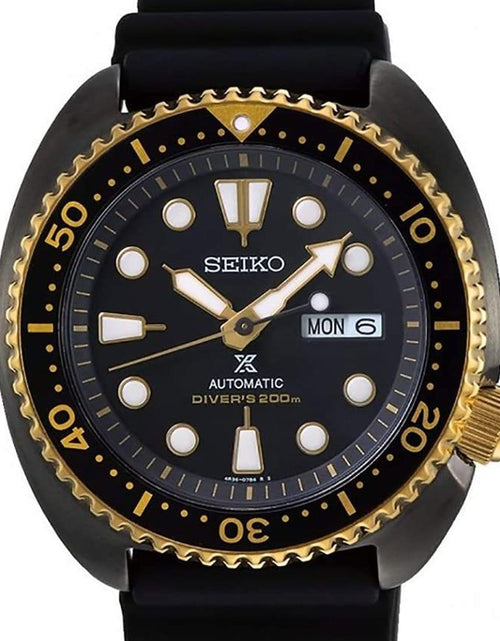 Load image into Gallery viewer, SRPD46K1 SRPD46 Seiko Prospex Turtle Automatic Black Gold Divers Watch
