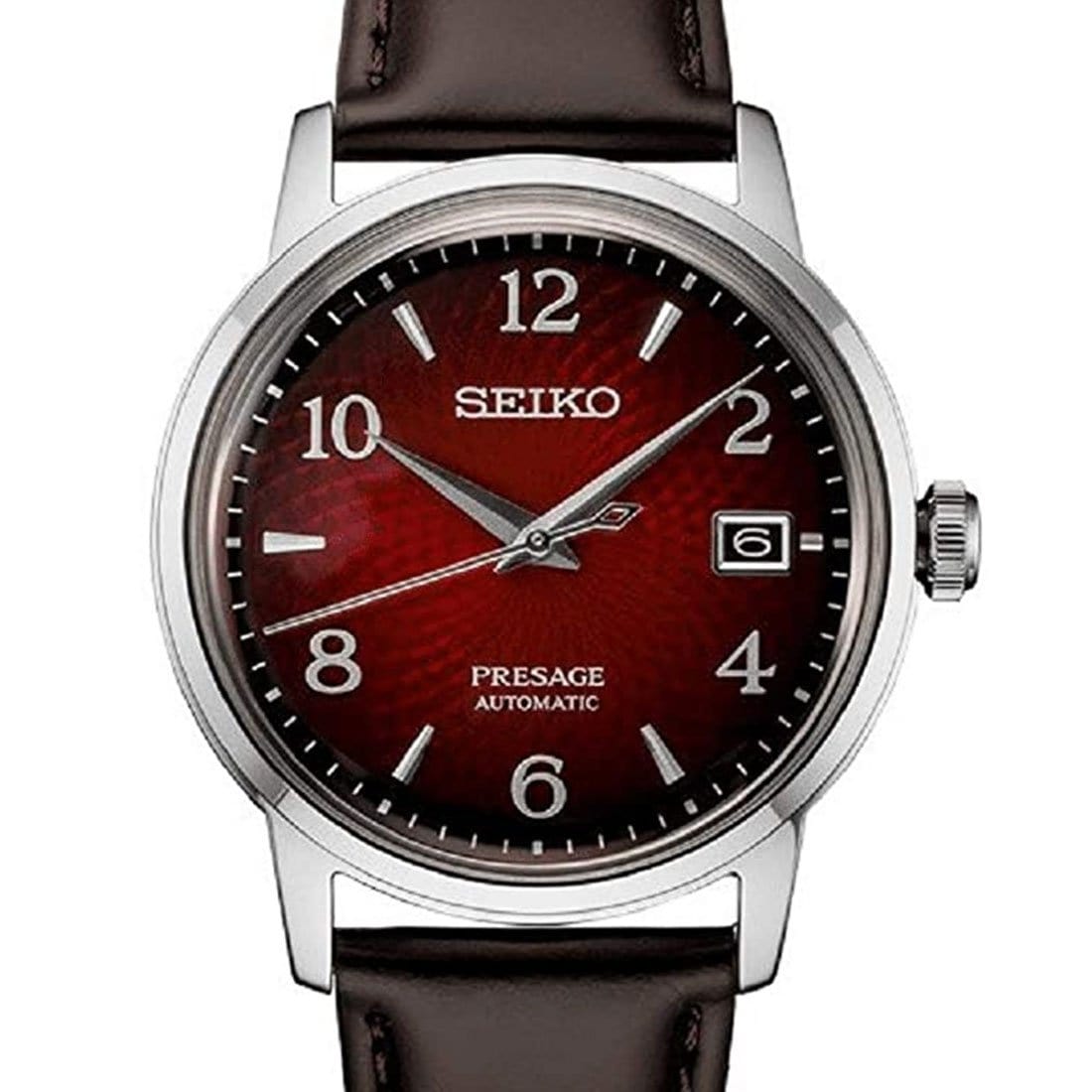 SRPE41J1 SRPE41J SRPE41 Seiko Presage Negroni Red Dial Cocktail Time Automatic Watch